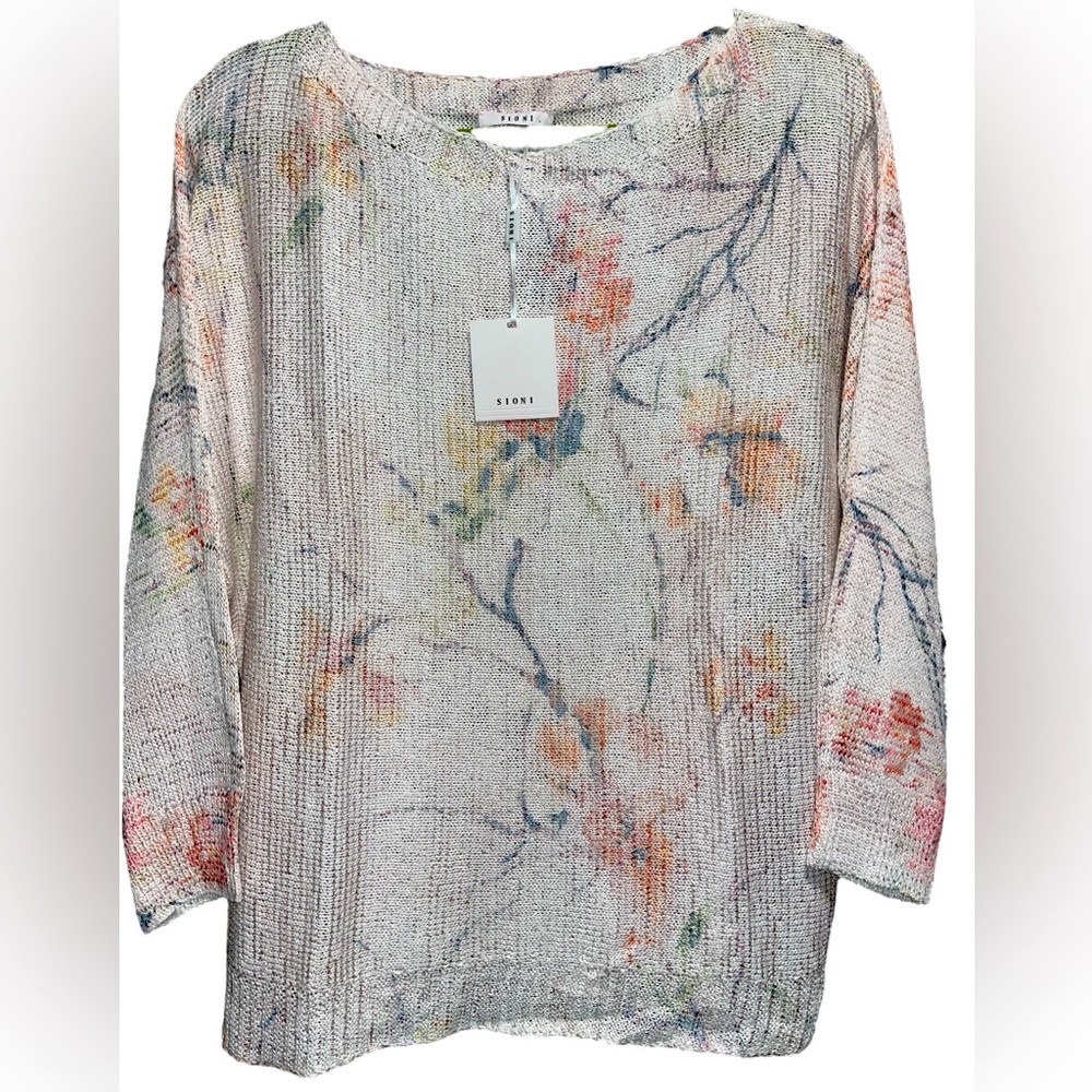Sioni - anthropology lite Knit sweater iridescent, threading